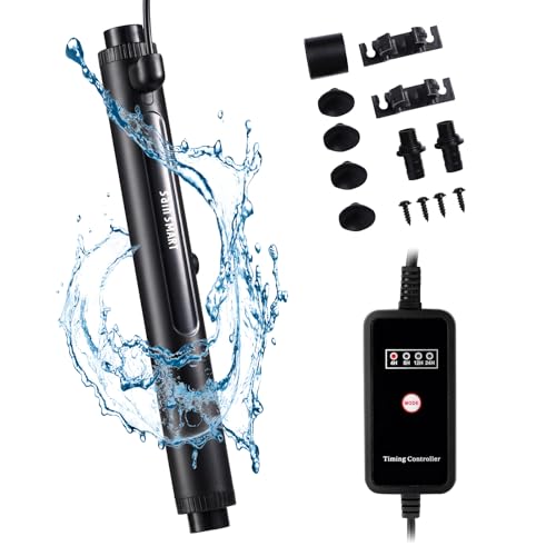 Sainsmart XpertMatic Aquarium Clean Light, High-Efficiency Fish Tank Clean Light with Timer, Submersible Light for 40-528 Gallon Fish Tank and Aquariums