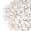 GASPRO 2.5 lb Highly Polished White Pebbles & Stones - 3/8" Small Decorative Rocks for Indoor Plants, Succulents, Vases, Terrariums & Home Decor - size: 2.5lb