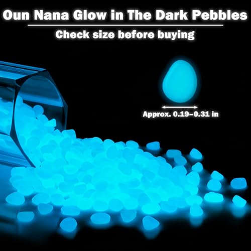900pcs Glow in the Dark Rocks for Outdoor Garden & Aquarium – White Luminous Stones for Landscaping, Pathway, Patio, Driveway, Walkway, Fish Tank, Plant Pots - color: White
