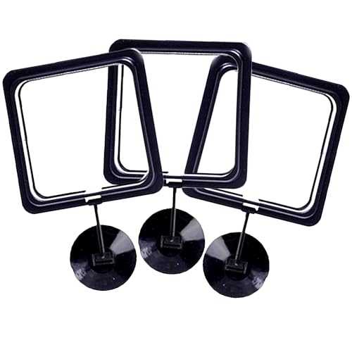 SunGrow Fish Food Feeding Ring, Stop Water Turbulence from Washing Food & Floating Plants into Filtration System, Suitable for Flakes & Floating Fish Pellets (3 Pieces) - size: 3 Pieces