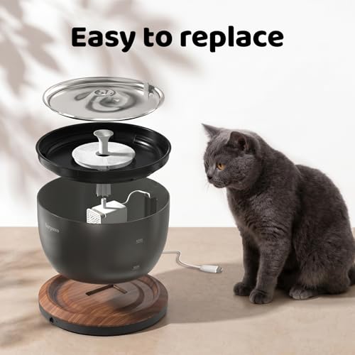 SARPAWS 8 Pack Replacement Filters & 8 Pack Pre-Filter Sponges Set – Official Replacement Filters for Sarpaws Cat Drinking Water Fountains Dog Water Dispenser-FW1 and W8-L-E