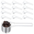 12 Pack Plastic Tablespoon Scoop, 15ml Tablespoon 15cc Long Handle, Table Spoons Measuring Spoon, Measuring Scoops for Coffee Tea Protein Spices Pet Food Dry Goods