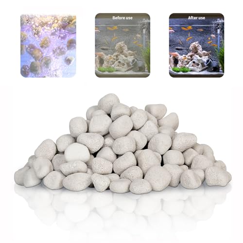 Aquarium Biological Filter Media, 1.2 Inch Floating Ceramic Bio Media with Porous Massive Surface Area for Freshwater and Saltwater Fish Tank - size: Floating Ceramic Bio Media