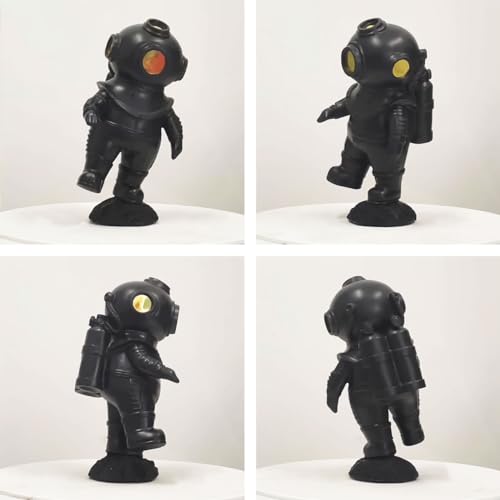 HAUCOZE Diver Figurine Statue Modern Space Sculpture Home Decor Table Centerpiece for Bedroom Office Gift 7.5 Inch