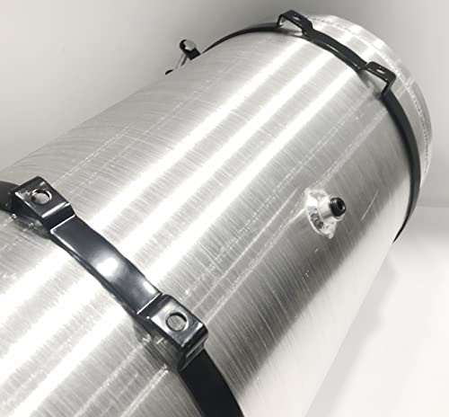 Fuel Tank 12 1/2 Gallon 12x26" 3/8NPT Outlet End Fill Spun Aluminum Gas Tank 12.5 Gals - size: 12" x 26"