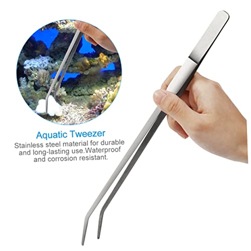 BESPORTBLE 4pcs Stainless Steel Aquarium Plant Tool Set Tweezers and Scissors Kit for Aquatic Plants Ergonomic Design for Planting and Maintenance