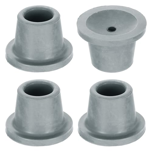 uxcell 4Pcs Replacement Feet for Shower Chair Bath Seat, 1" ID Heavy Duty Non Slip Rubber Suction Cup, Feet Chair Leg Caps for Shower Stools and Transfer Bench, Gray - color: Grey, size: 1"