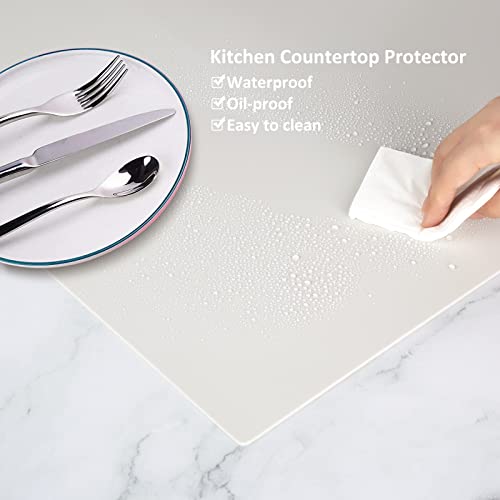 Slicone Mat Heat Resistant Mats for Countertop, Multipurpose Large Silicone Mats for Crafts Kitchen Workbench Size 36x24 inches Thick 2mm,Rolled Package,Beige - color: Beige, size: 36"L x 24"W