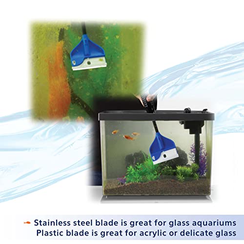 Aqueon ProScraper 3.0™ Short Aquarium Algae Scraper (Pack of 4) - size: No Size (Pack of 4), style: Short Scraper