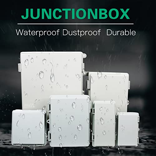 Sunnyglade ABS Plastic Dustproof Waterproof IP65 Junction Box Universal Durable Electrical Project Enclosure with Lock (3.9"x7.9"x2.8") - size: 3.9"x7.9"x2.8"
