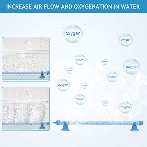 Honoson 4 Pieces Aquarium Bubble Wall Air Stone Bar 10 Inch Fish Tank Bubble Release Diffuser Bar Tube for Fish Tank Aquarium Hydroponics Pump
