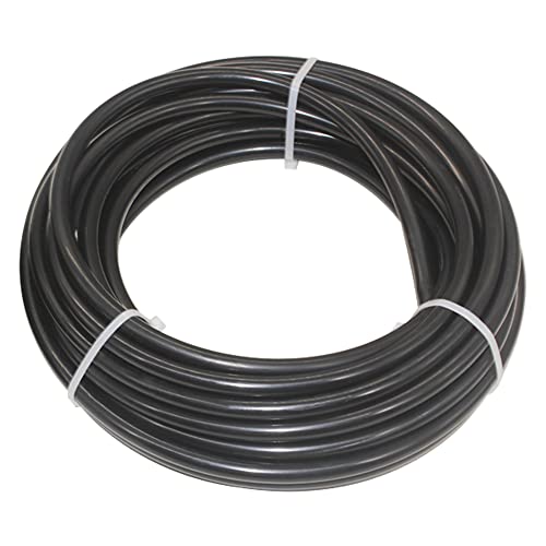 Pneumatic 6mm OD Air Line Nylon Tube SAE J844 Airline 4mm ID For Air Brake Tubing or Fluid Transfer (Black 32.8Ft) - size: 6mm x 4mm