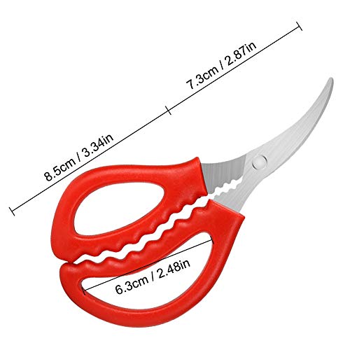 Calary 8Pcs Seafood Scissors Crab Scissors Seafood Shears Multifunctional Crab Leg Crackers and Tools - size: 8 pieces