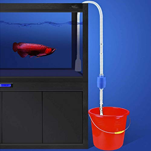 Aquarium Fish Tank Siphon and Gravel Cleaner - with Flow Control Valve - A Hand Siphon Pump to Drain and Replace Your Water in Minutes!