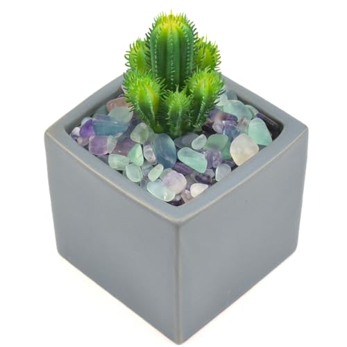 WAYBER Decorative Crystal Pebbles, 1 Lb/460g (Fill 0.9 Cup) Natural Quartz Stones Aquarium Gravel Sea Glass Rock Sand for Fish Turtle Tank/Air Plants Decoration - color: Multicolored, size: 1 Pound