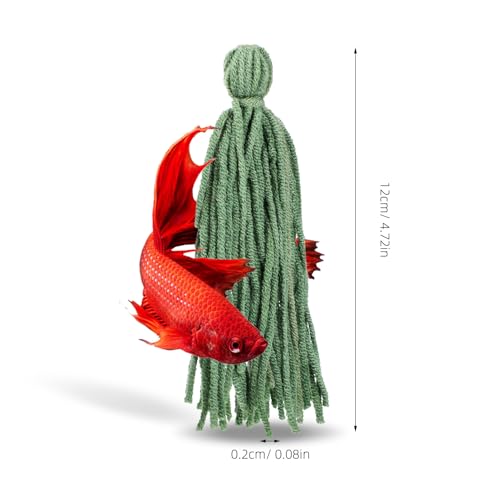 Homoyoyo 10pcs Spawning Mops, Aquarium Breeding Spawning Fish, Floating Hiding Grass for Fish and Shrimp Egg Laying, Aquarium Tank Decorative Breeding Accessories Daphnia Eggs Shrimp Tank Accessories