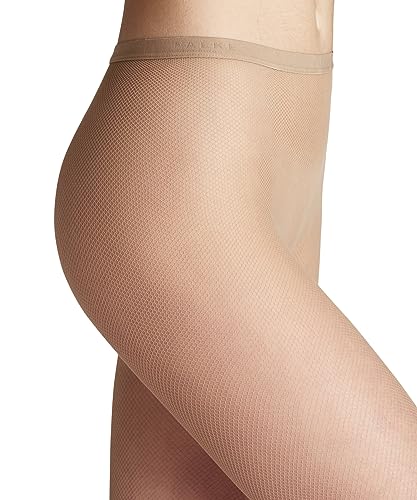FALKE Women's Net Tights, Fishnet Stockings, Trendy Casual or Dressy Clothing, Sheer Fine Transparent, Nylon - color: Beige (Cocoon 4859), size: Small