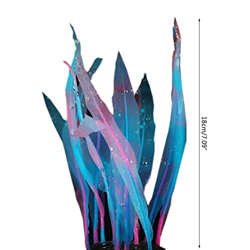 Aquarium Artificial Kelp Soft Silicone Plant Move With Water Flows 7 Inch High Realistic Seaweed Fish Tanks Decorations Silicone Seaweed Aquarium Plant Kelp Aquarium Plant Decor Realistic Fish Tanks