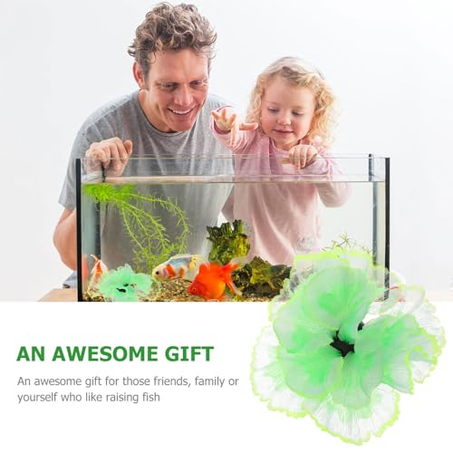 DOITOOL Artificial Silicone Aquarium Plant Ornament Green Aquatic Water Plant Decoration for Fish Tank Landscaping for Home and Aquarium Use