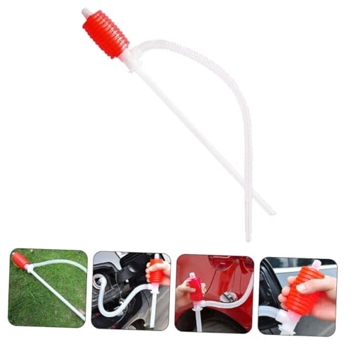 Levemolo 2 Pcs Manual Gas Siphon Hose Pump for Car Fuel Transfer Hand-operated Oil Siphon Tube with Fast Suction Multiuse Fluid Transfer Pump for Oil Change