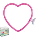 Heart Betta Fish Tank Decor Accessories, Pink Betta Fish Toys Decorations Supplies for Aquariums, Cute Design Not Easily Damaged Pink Aquariums Accessories