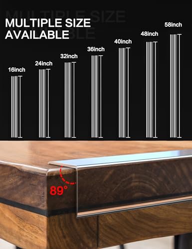 6PCS Clear Self-Adhesive Wall Corner Protectors，Corner Guards & Edge Protector for Wall Door Frame Cabinet Baseboard & Door, Table, Stair (40" X 1.0") - color: Clear, size: 1.0inx40in