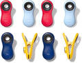 OXO All Purpose Magnetic Clips, 1 EA (Pack of 2) - color: Navy Blue/Yellow/Red & Light Blue, size: 4 Piece All-Purpose Set (Pack of 2)