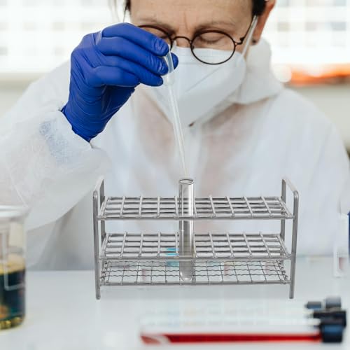 OUNONA Test Tube Rack Slot Storage Organizer for Laboratory High-Temperature Resistant Design Secure Structure Compact and Test Tube Holder