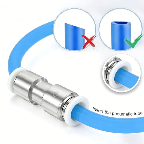 Pneumatic Push to Connect Fitting Check Valve 10mm Tube OD One-way Valve Pack of 2 - size: 10mm OD