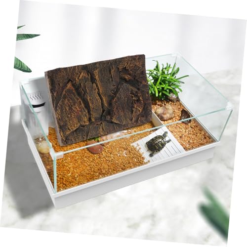 Mikikit Reptile Tank Background,Reptile Tank Decoration 3D Reptile Rock Background for Terrarium,Background Board Decorative Background Board Backdrop Decoration for Aquarium Fish Tank Reptile Turtles - color: PU623