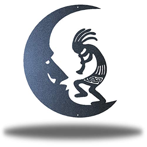 Riverside Designs Kokopelli Wall Art Steel Outdoor Decor | Heavy-Duty and Waterproof | Made in USA (Black, 30" L x 24.5" W) - color: Black, size: 30"L x 24.5"W