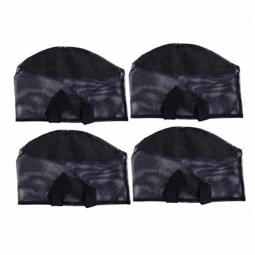 Zunate 4PCS Mesh Pond Plant Baskets, Reusable PVC Pond Planting Bags with Handles, Heavy Duty Tear Proof Containers for Garden Bog Plants, Aquarium Flower Vegetable Planter (Round) - size: Round