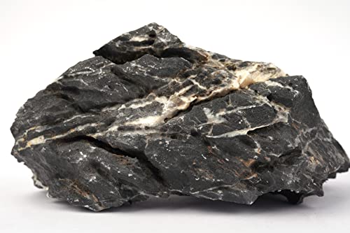 LANDEN Dark SEIRYU Stones Natural Rocks (3~11 inches,11pcs) x2 40Lx 2 Cases Total 80L 37lbs for Aquarium, Paludarium, Terrariums, Landscaping Rocks, Decorative Aquarium Rocks - size: 09 Dark Seiryu Stones(3-11inch,36lbs)