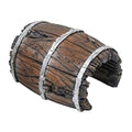 Natural Fishes Tanks Ornaments Miniature Weathered Barrels Fishes Tanks Accessory for Reptiles Enclosures Reptiles Hide Cave