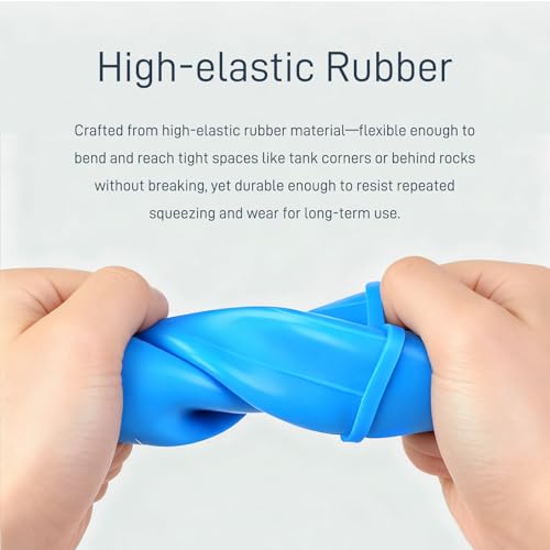 Aquarium Feeder Pipette with Dual Scale & Safe Rubber Tip, Multi-Function Fish Tank Siphon for Cleaning, Feeding and Water Changing - 11.42 Inch - size: 11.42 inch