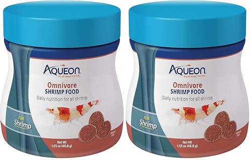 Aqueon Omnivore Shrimp Disc Food 1.65 Ounces, (Pack of 2) - size: 1.65 Ounce (Pack of 2)