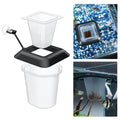 Pawfly Aquarium Bloodworm Feeder - Floating Red Worm Feeding Cup with Suction Cup, Multipurpose Fish Food Holder & Measuring Cup for Fish Tank