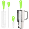 Rnoafmu Bottle Brush Cleaner Set of 3, 14 in Long Handle Water Bottle & Straw Cleaner Brushes for Washing Tumblers, Baby Bottles, Cup Lid Cleaning Brush