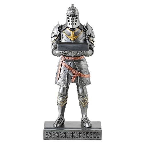 King's Guard Headphone Stand Watch Display Stand Jewelry Bracelet Necklace Holder Trays Towers Warrior Knight Mobile Phone Stand for Office & Home 12.20 Inch (Iron) - color: Iron