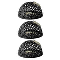 3Pcs Black Shrimp Caves, Shrimp Hides for Aquarium, Shrimps Hide Decorations, Aquarium Hideout, Fish Tank Porous Cave Shelter Hideout for Shrimps and Small Fish