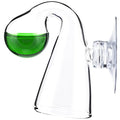 Glass CO2 Drop Checker – CO2 Monitor Kit for Aquarium Tank – Functional and Reliable – Transparent Drop Checker, 4dkh/pH Reagent Solution and Suction Cup