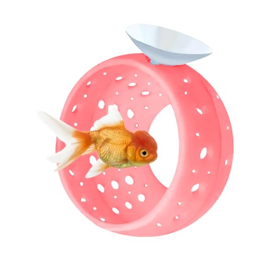 Betta Fish Tunnel with Suction Cup - Aquarium Fish Hideout Shrimp Cave Guppy Fish Tunnel Tank Accessories Aquarium Decor for Small Fish Shrimp (Pink) - color: Pink