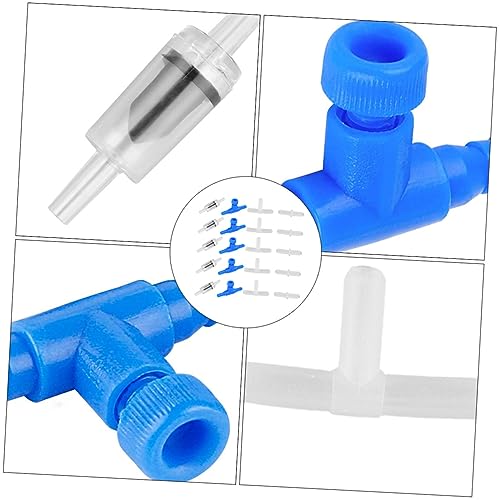 20pcs Fish Tank Air Flow Control Valves Aquarium Oxygen Shunt Head Plastic Air Flow Splitter Easy to Operate for Various Aquariums