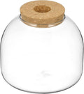 Cork Bottle Fish Bowl Vase Terrarium Bowl Jars with Lids Hydroponic Plants Container Small Fish Tank Cookie Jar