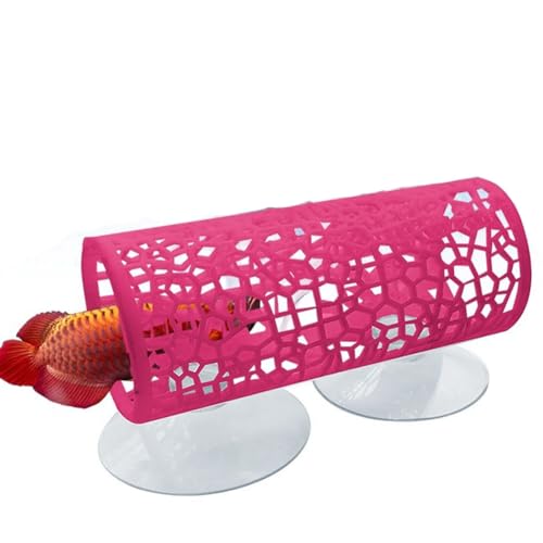 RUIAN Betta Hideout Pink Fish Tank Decor Betta Fish Hideout Betta Hammock for Small Tank，2Pcs