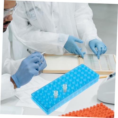 Veemoon 2pcs Reusable Test Tube Rack Organizers for Laboratory Double-Sided Sampling Tube Holder for Lightweight Design