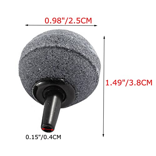 Air Stone Cylinder Bubble Diffuser Airstones for Aquarium 0.8/0.9inch Diffuser Release Tool for Nano Air Pumps Small Buckets and Fish Tanks - size: 5P