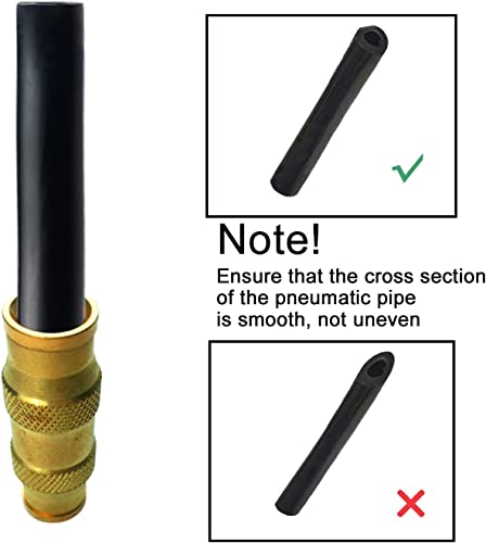 Push to Connect Fittings - 1/8 Inch Tube OD Pneumatic & Air Fittings - 5pcs - color: DOT Air Fittings Union, size: 1/8 Inch