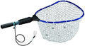 Ego S1 Slider Fishing Net, Ultimate Fishermen’s Tool Fixed Handle, Replaceable Head, Salt & Freshwater, 17x19 Inch Hoop - color: Blue/Black, size: Clear Rubber Mesh