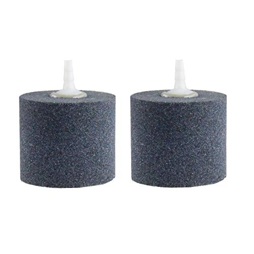 AQUANEAT Aquarium Air Stones 2x2 inch 2 Pack, Aerator Bubble Diffuser, Air Pump Accessories for Hydroponic, Pond, Aquarium Fish Tank - size: 2 inch 2 pcs